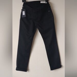 rag & bone Black Straight-Leg Jeans